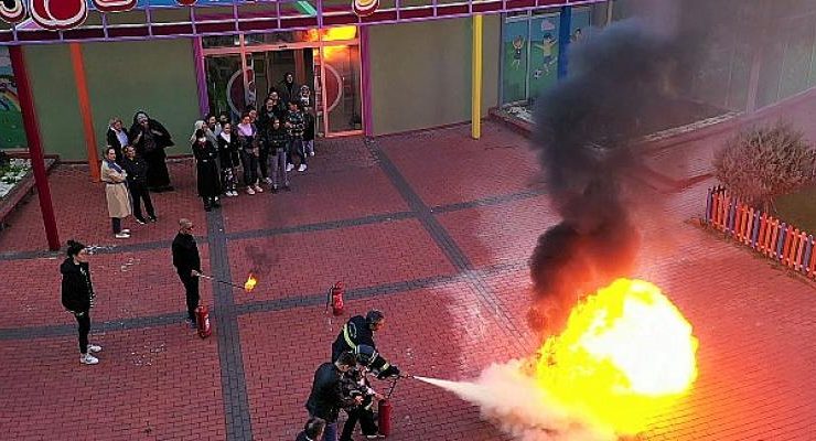 Gül Kreş Adası’nda Uygulamalı Yangın Tatbikatı