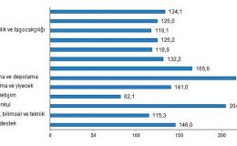 TÜİK Toplam ciro yıllık yüzde 134,1 arttı