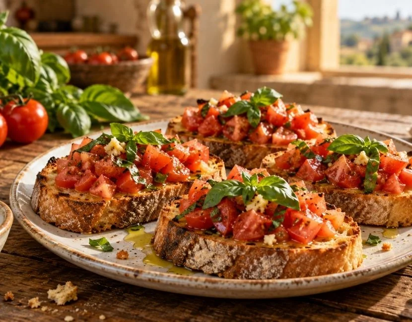 İtalyan Mutfağının Pratik Başlangıcı: Domatesli Bruschetta Nasıl Hazırlanır?